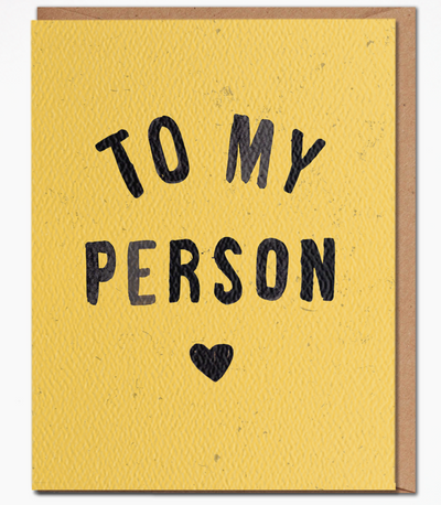 To my Person Card