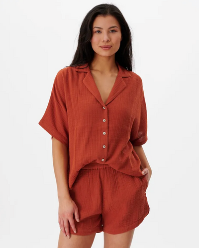 Premium Surf S/S Shirt - Cinnamon