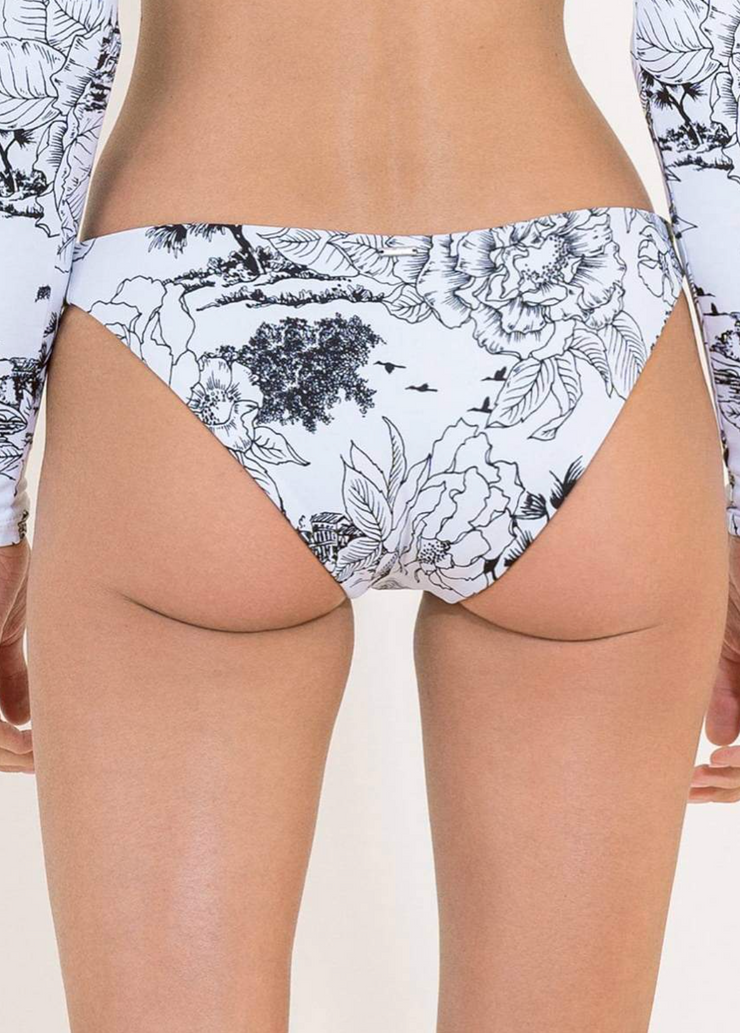 Toile De Juoy Flirt Thin Side Bikini Bottom - White