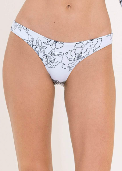 Toile De Juoy Flirt Thin Side Bikini Bottom - White