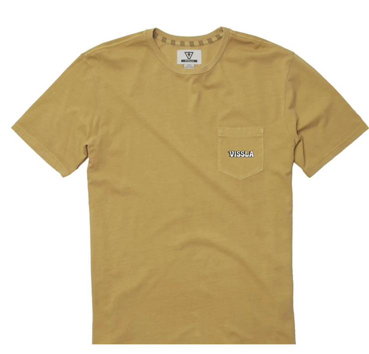 Rooster Run Ss Pkt Tee - Ochre