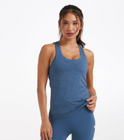 Lux Performance Tank - Pool Blue Heather