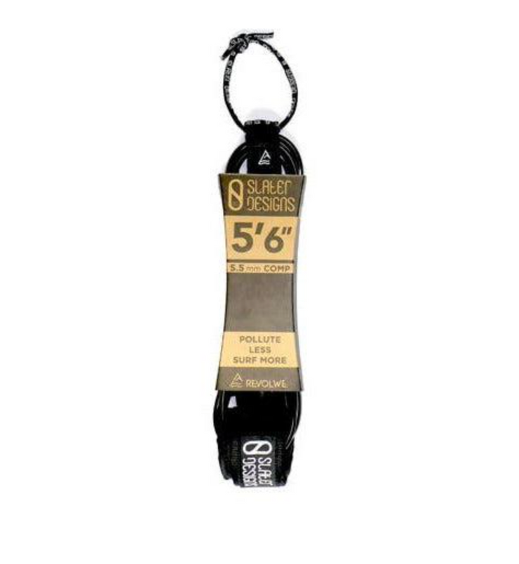 5'6 Slater Comp Leash - Black / Black
