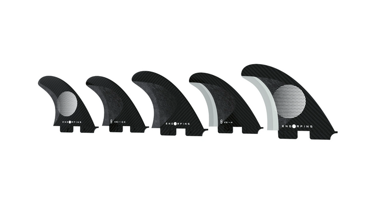Endorfins KS1 5 Fin Set - FCS - Large - Black / Black