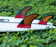 Machado Twin + 1 Blackstix 3.0 Thruster - Red