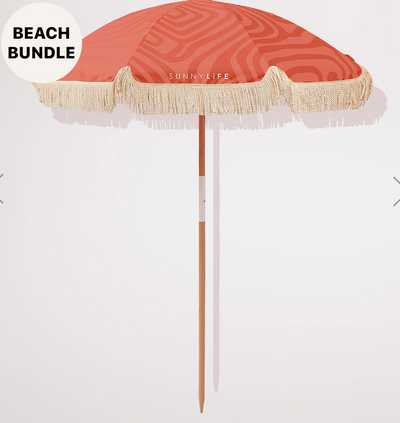 Luxe Beach Umbrella - Terracotta