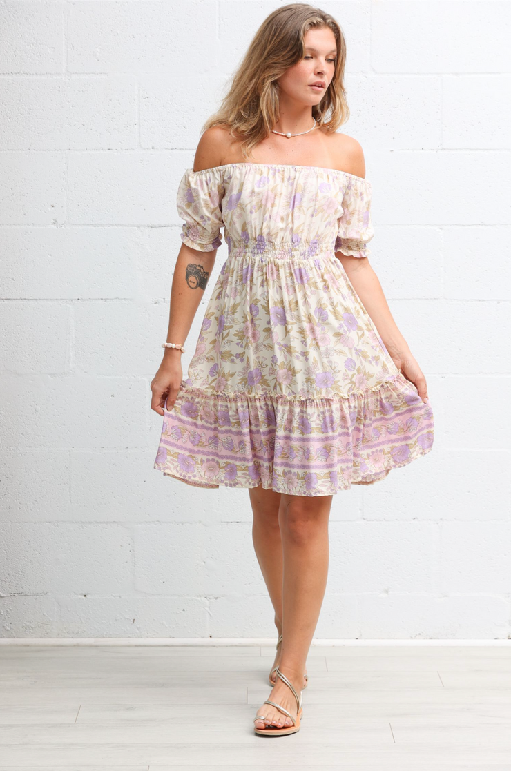 Sydney Mini Dress in Lilac Sands
