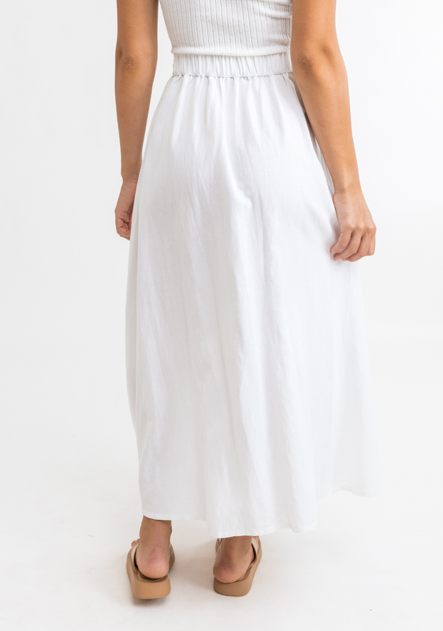 Lucinda Maxi Skirt - White
