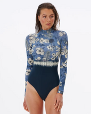 Surf Tree House Back Zip UPF Surfsuit - Navy