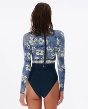 Surf Tree House Back Zip UPF Surfsuit - Navy