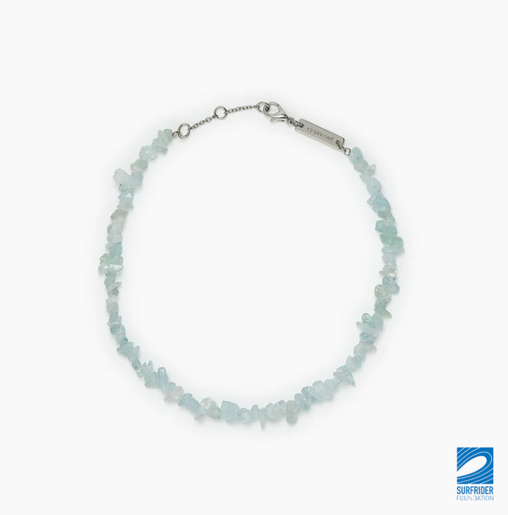 Chip Chain Anklet - Aquamarine