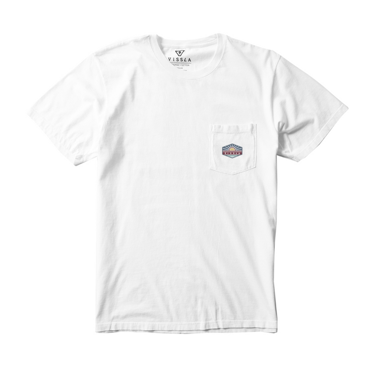 The Edge Premium Pocket Tee - White