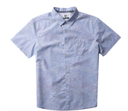 Hazy Paisley Eco Short Sleeve Shirt - Heritage Blue