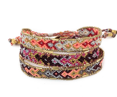 Bali Metallic Friendship Bracelets - Assorted