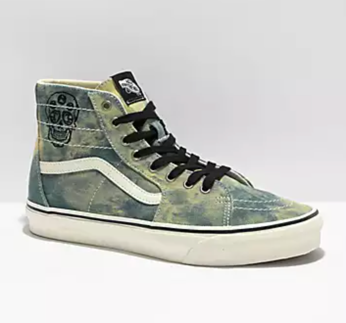 Denim high top vans discount