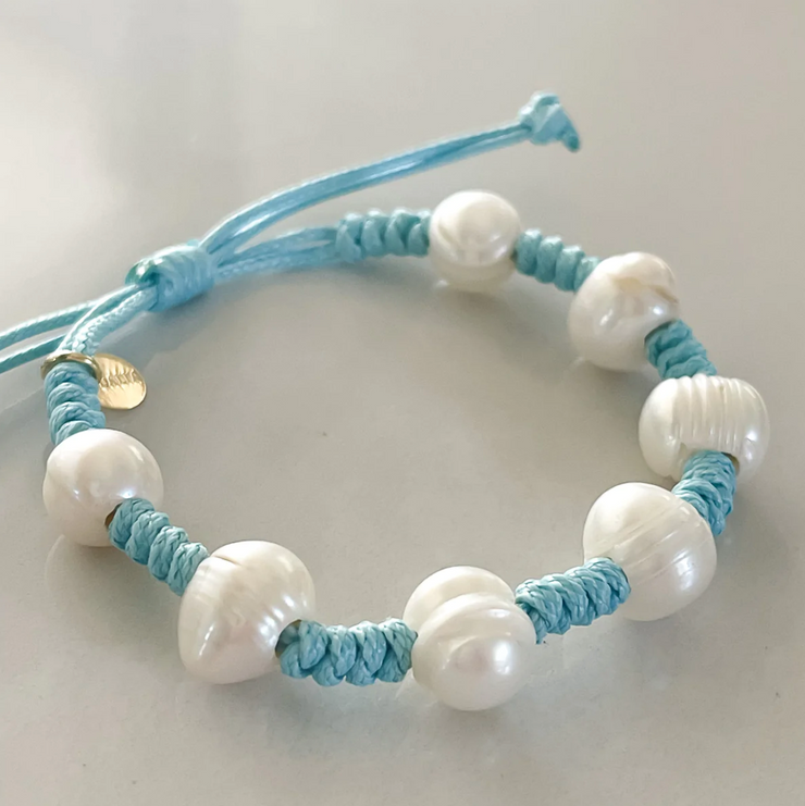 Capri Pearl Woven Bracelet