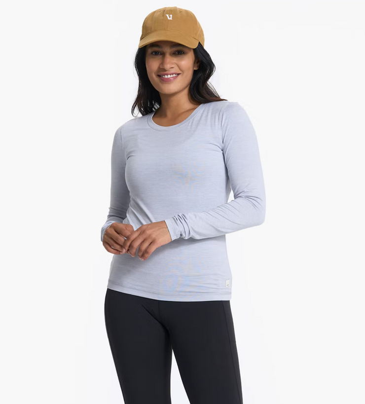 Long-Sleeve Lux Crew - Platinum Heather