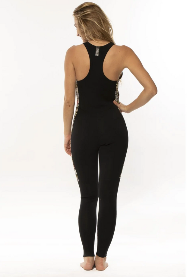 2/2 Long Jane Zip Front Wetsuit - Black