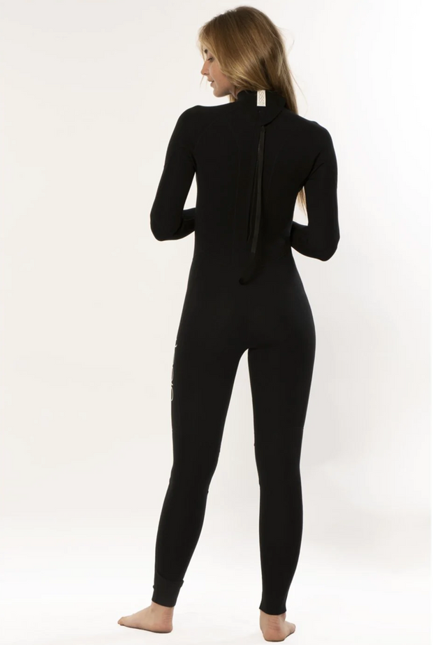 Summer Seas 3/2 Print BZ Wetsuit - Solid Black