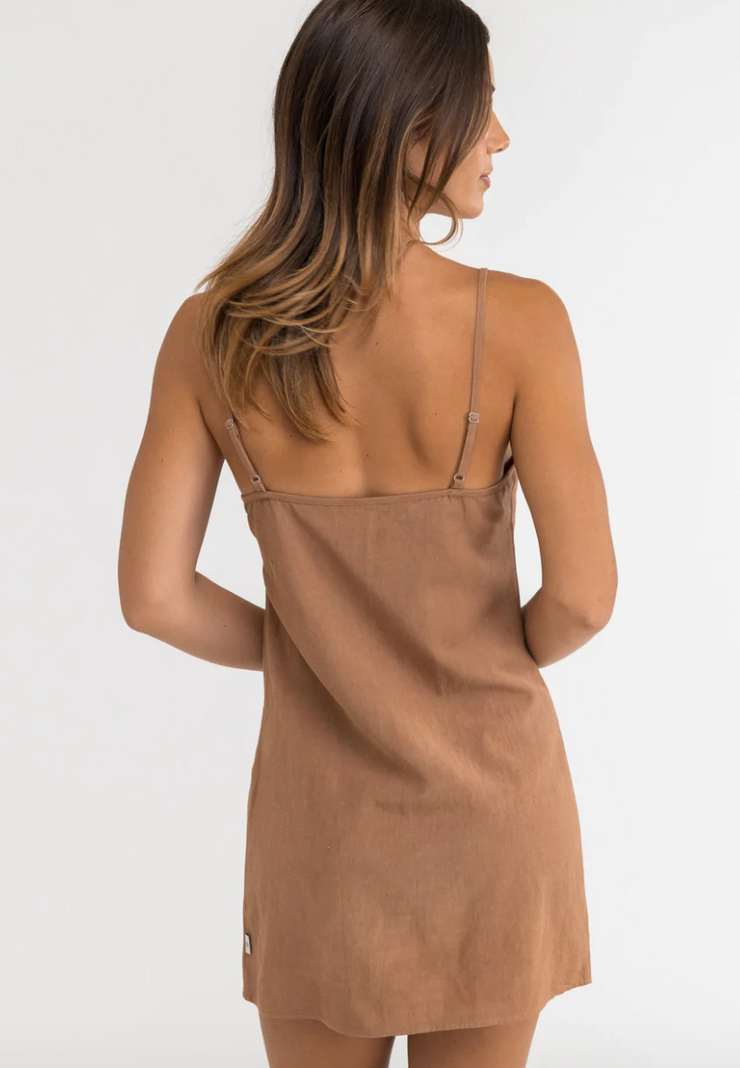 Classic Slip Dress - Caramel