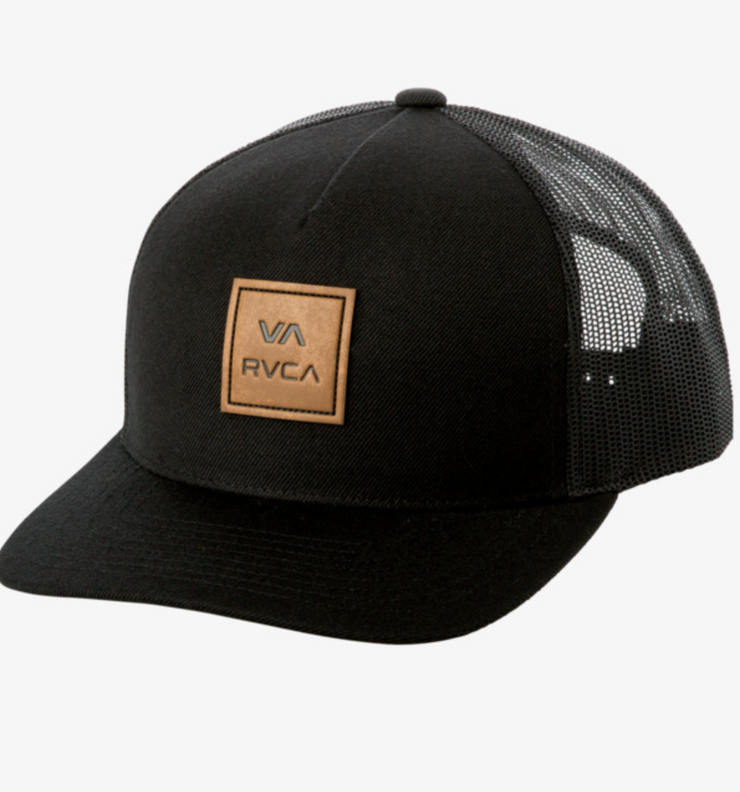 VA All The Way Curved Brim Trucker Hat - Black
