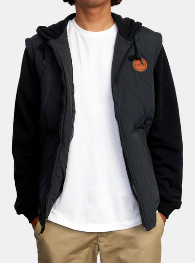 Grant Hooded Puffer Jacket - Black