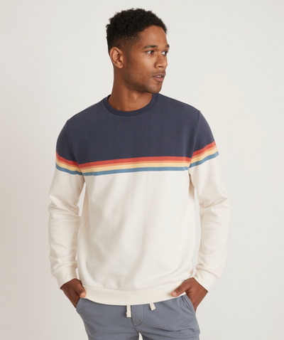 Sunset Stripe Sweater - Colorblock Sunset Stripe