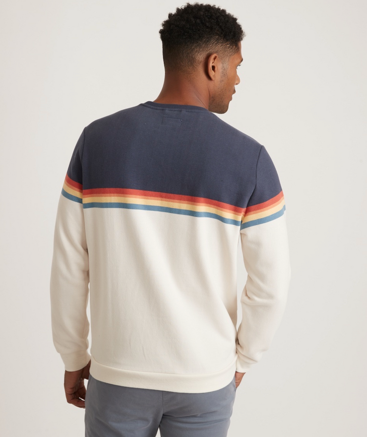 Sunset Stripe Sweater - Colorblock Sunset Stripe