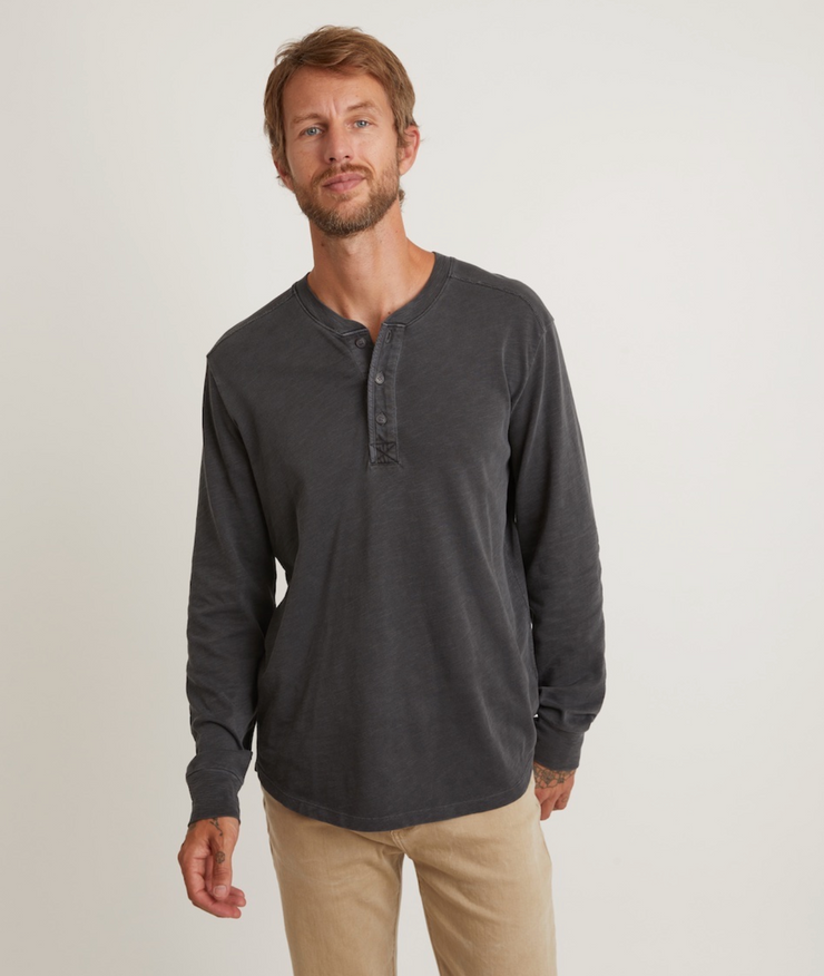 LS Heavy Slub Henley - Forged Iron