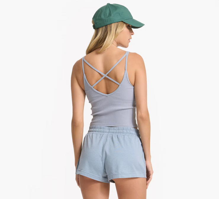 Rib Crop Tank - Light Cloud