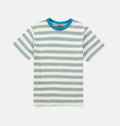 Vintage Stripe SS T-Shirt - Blue