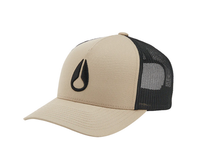 Iconed Trucker Hat - Khaki / Black