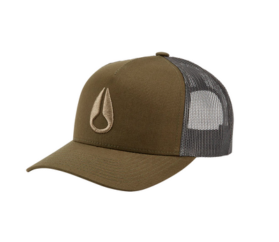 Iconed Trucker Hat - Dark Olive