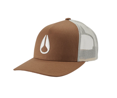 Iconed Trucker Hat - Brown / Off White