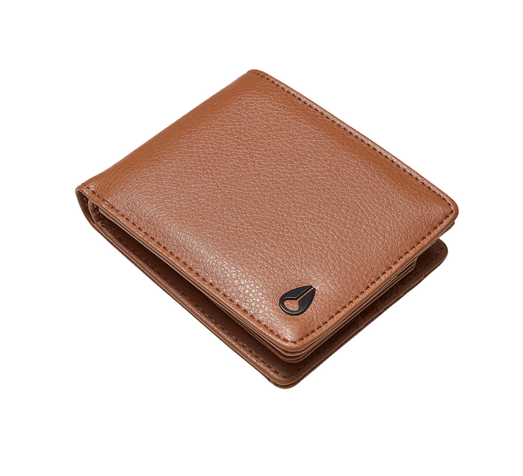 Pass Vegan Leather Wallet - Brown