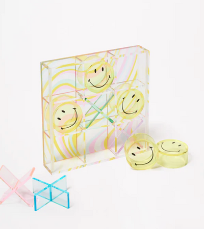 Lucite Tic Tac Toe - Smiley