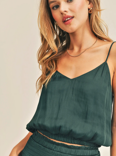 Silky Amore Top - Teal Blue