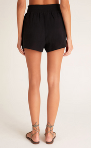 Naila Gauze Shorts - Black