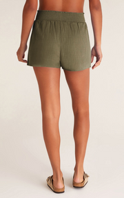 Naila Guaze Shorts - Dusty Olive