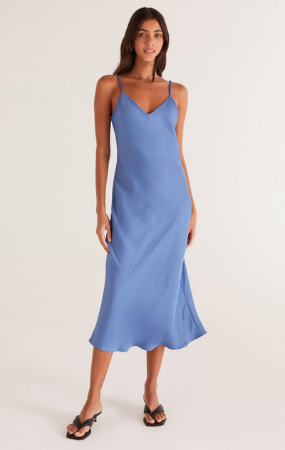Selina Slip Dress Byzantine - Blue