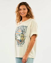 Crafted Heritage Tee - Rip Curl Bone
