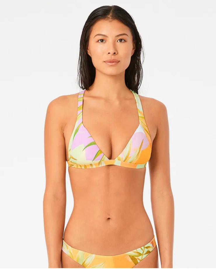 Montego Bay Crossback Tri Bikini Top - Multi Color