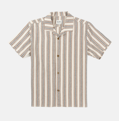 Vacation Stripe SS Shirt - Natural