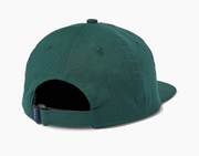 Wayward Youth 5 Panel Strapback Hat - Spruce green