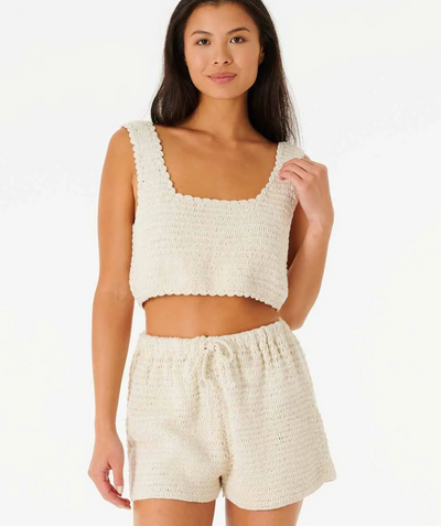 Oceans Together Crochet Top - Off White