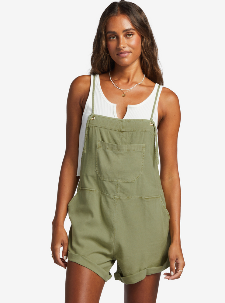 Wild Pursuit Romper - Avocado