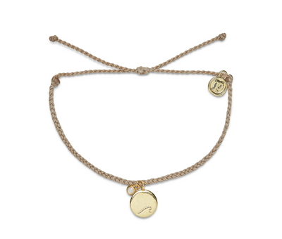 Ride The Wave Gold Charm - Sand Dollar