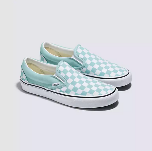 UA Classic Slip-On Color Theory Checkerboard - Canal Blue