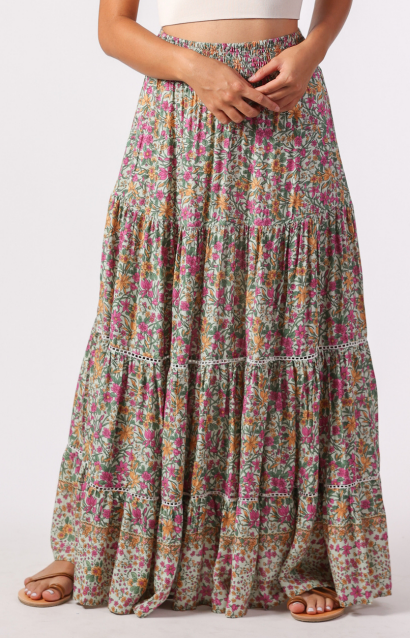 Cruz Maxi Skirt - Seaspray