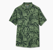 Bless Up Breathable Stretch Shirt - Jungle Green Print